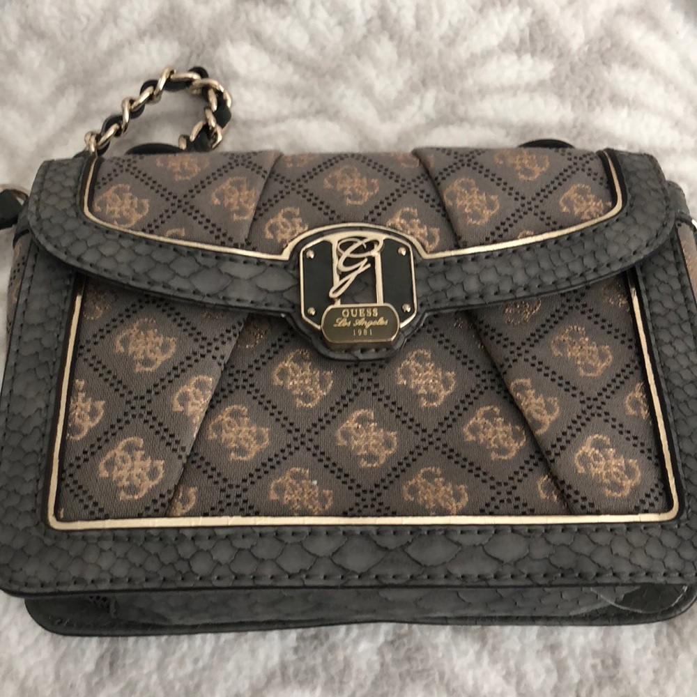 Guess gray-blue cross body bag